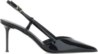 Sergio Levantesi Pumps Giulia con cinturino posteriore 70mm - Nero