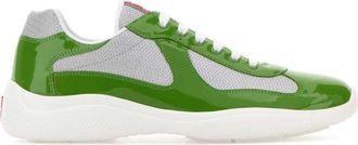 Prada Green Color Block Sneakers