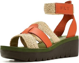 FLY London Yory430fly Womens Sandals Scarlet : EU 37 (US Womens 6.5-7) M, Leather