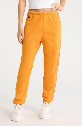 Aviator Nation Stripe Sweatpants in Gold at Nordstrom, Size X-Large