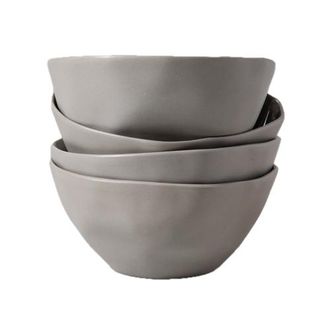 Be Home Tam Stoneware Dessert Bowl - Set of 4 in Sterling at Nordstrom