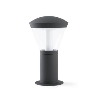 Netlighting Shelby LED Outdoor Pedestal Light White Dark Grey IP65