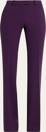 Michael Kors Haylee Flare-Leg Stretch Wool Trousers