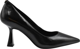 Michael Kors Clara Leather Pump - Dames - Pumps - Zwart - 36 EU - Leer - Schoenen