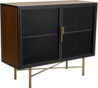 Wanderlust Deco Aparador De Madera Y Metal Blanco 100x35x80