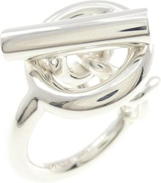 Herm&egrave;s Silver 925 Band Ring (Pre-Owned)