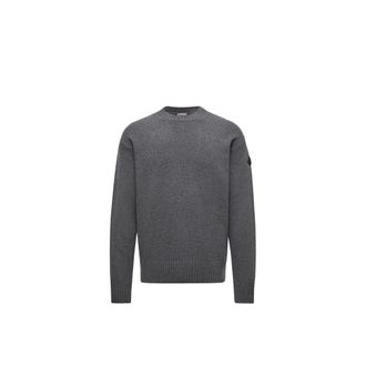 Moncler Moncler Wool & Cashmere Blend Sweater, Men, Grey, Size: Xxl