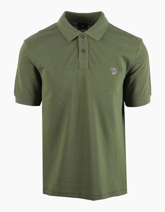 Paul Smith Mens PAUL SMITH REG FIT POLO GREEN - Size: 42
