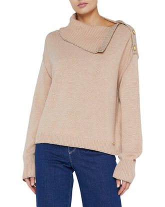 L'agence Lagence Apple Turtleneck Wool-Blend Sweater