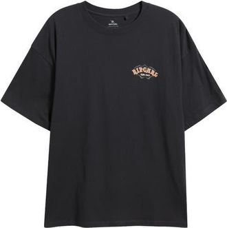 Rip Curl Half Moon Bay Heritage Graphic T-Shirt in Washed Black at Nordstrom, Size Xx-Small