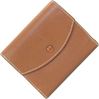 Hermès Gold Epsom Leather Wallet (Tri-Fold) (Pre-Owned)