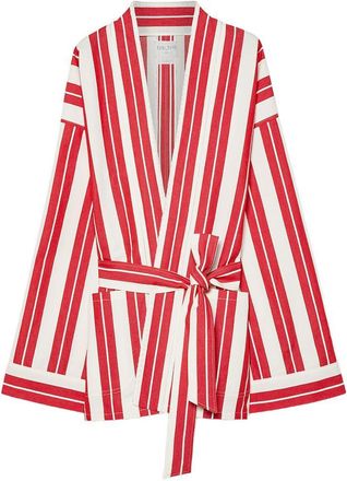 Forte_Forte Womens Striped Kimono Jacket
