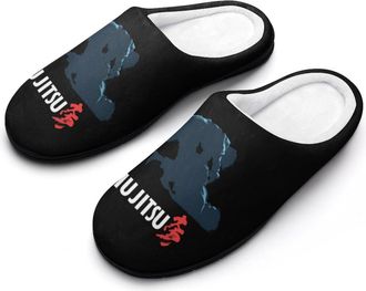 Generic Brazilian Jiu Jitsu Mens Slippers Comfortable And Non-slip Cotton Slipper Shoe for House