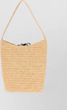 The Row raffia beach bag