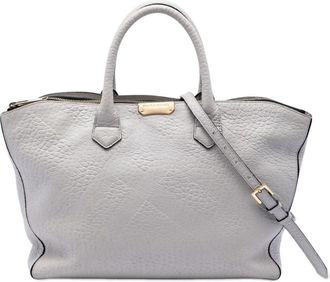 Burberry Pre-owned Burberry Embossed Leather Dewsbury Satchel Ladies YUKTXRSTE9A52P40
