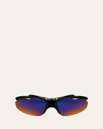 Balenciaga 72mm Wraparound Shield Sunglasses