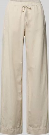 Marc O'Polo Loose Fit Leinenhose aus Baumwoll-Leinen-Mix in Stein, Gr&ouml;&szlig;e 34