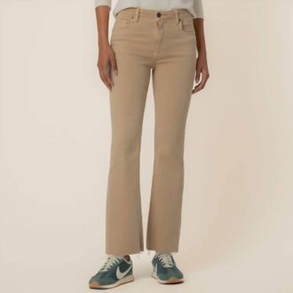 Kut from the Kloth Kelsey High Rise Ankle Flare Jeans In Biscotti
