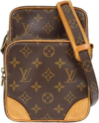 Louis Vuitton Pre-owned Cross Body Bags, female, Brown, Size: ONE SIZE Pre-owned Canvas Cross Body Bag