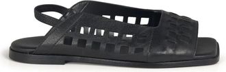 Vic Mati&eacute; G42 Square Open Sandal - Dames - Sandalen - Zwart - 37 EU - Leer - Schoenen