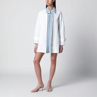 Loewe White technical cotton short dress
