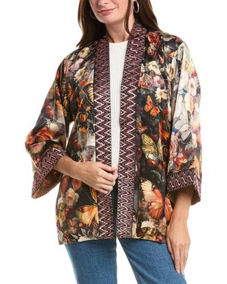 Johnny Was Merhawi Reversible Silk-Blend Kimono
