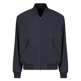 Emporio Armani Viscose-Nylon Blouson Jacket, Brand Size 48 ( US Size 38 )