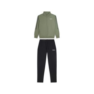 Freddy Tuta uomo zip e collo alto in French Terry con bande in tono