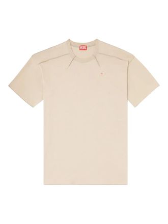 Diesel T-Crahor-Boxt external-stitch logo-embroidered T-shirt - Toni neutri