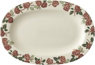 Bella Maison Set Of 2 Rose Porcelain Serving Platters