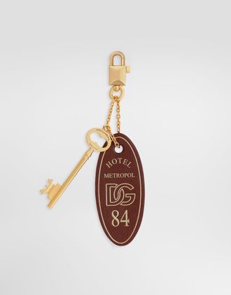 Dolce & Gabbana Calfskin Tassel Keychain - Woman Bordeaux Onesize