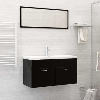 vidaXL Lavabo da Incasso con Rubinetto 91x39x18 cm in Ceramica Bianco vidaXL