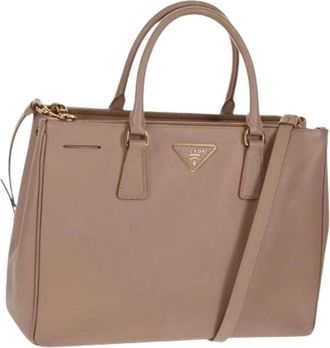 Prada Pre-owned Handbags, female, Pink, Size: ONE SIZE Pre-owned Leather Handbag