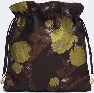 La DoubleJ Devon floral jacquard pouch