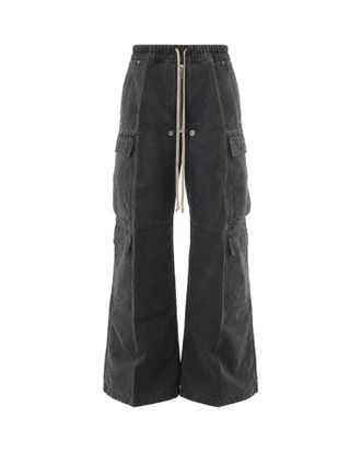 Rick Owens Gravel Double Cargo Jumbo Belas Wide-Leg Pants