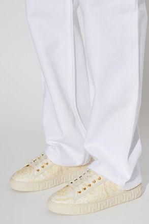 Versace Sports Shoes With Logo, Womens, Cream