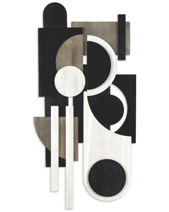 Empire Art Direct Luminous Whisper Handmade Dimensional Solid Wood Abstract Wall Art