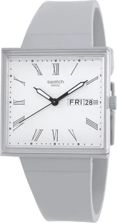 Swatch What if Quartz White Dial Unisex Watch SO34M700