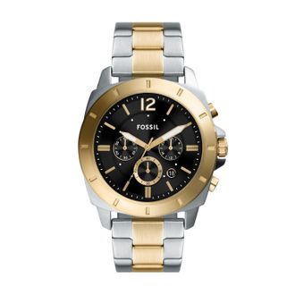 Fossil Mens Privateer 45mm Chronograph, Two-Tone Stainless Steel Watch, BQ2815