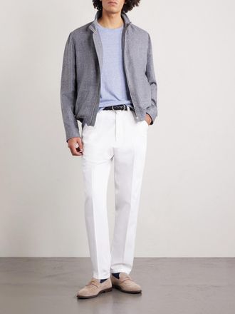 Brunello Cucinelli Slub Linen and Cotton-Blend Jersey T-Shirt
