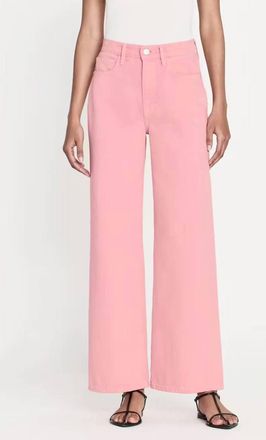 Frame Denim Le Jane Wide Leg Crop Jean In Dusty Pink