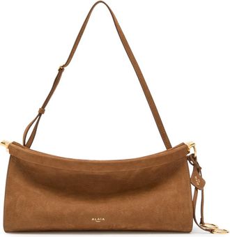 Alaia East West Medium Nubuck Shoulder bag - Brown - One Size