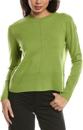 Fort&eacute; Cashmere Exposed Seam Crewneck Cashmere Sweater