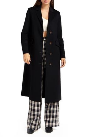 Belle & Bloom Tainted Love Wool Blend Coat in Black at Nordstrom, Size Small