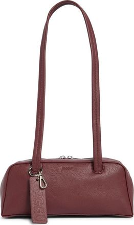 Baggu Small Recycled Leather Bowler Shoulder Bag in Mahogany at Nordstrom Rack