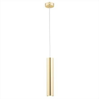Netlighting Gomera Slim Pendant Ceiling Light Brass Steel in Yellow