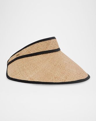 Eugenia Kim Trixie Raffia Sun Visor