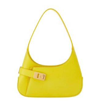 Ferragamo Gancini Medium Leather Shoulder Bag