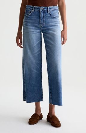 AG - Adriano Goldschmied Saige Raw Hem Ankle Wide Leg Jeans in 17 Years Duet at Nordstrom, Size 25