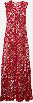 Norma Kamali Abito lungo in maglia di misto cotone